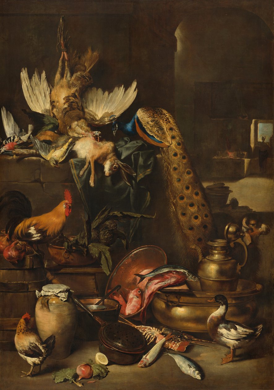 A despensa, provavelmente c. 16501660. de Antonio Maria Vassallo
