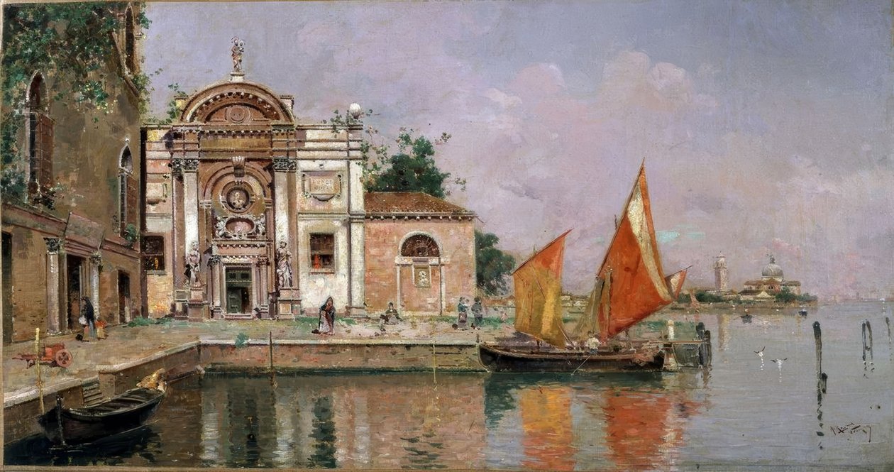 Vista de Veneza de Antonio Maria de Reyna Manescau