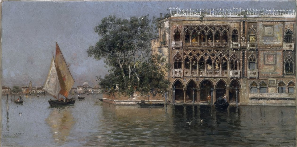 Vista de Veneza de Antonio Maria de Reyna Manescau