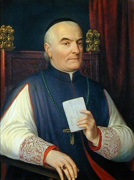 Retrato de Monsenhor Ferdinando Baldanzi, Arcebispo de Siena de Antonio Marini