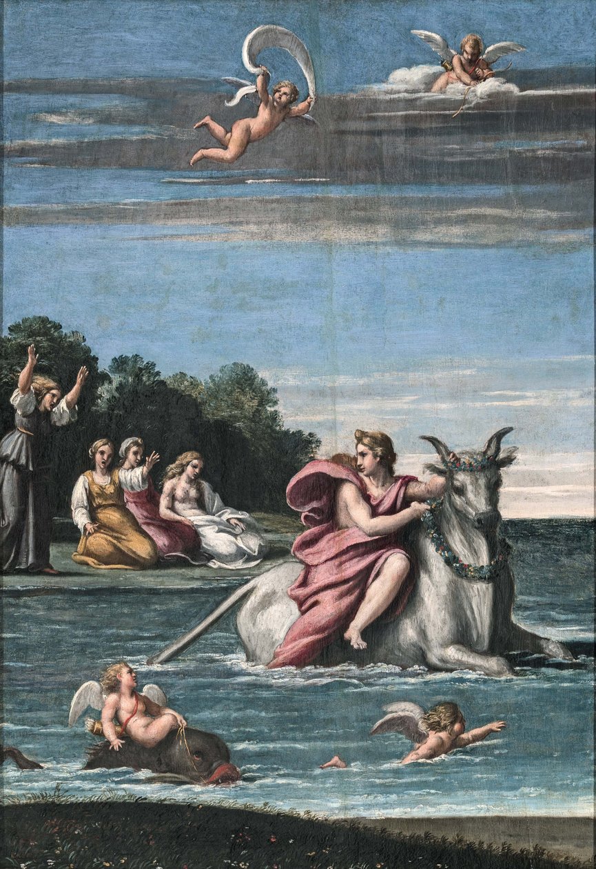 O Rapto de Europa, 1602-1605. de Antonio Marziale Carracci