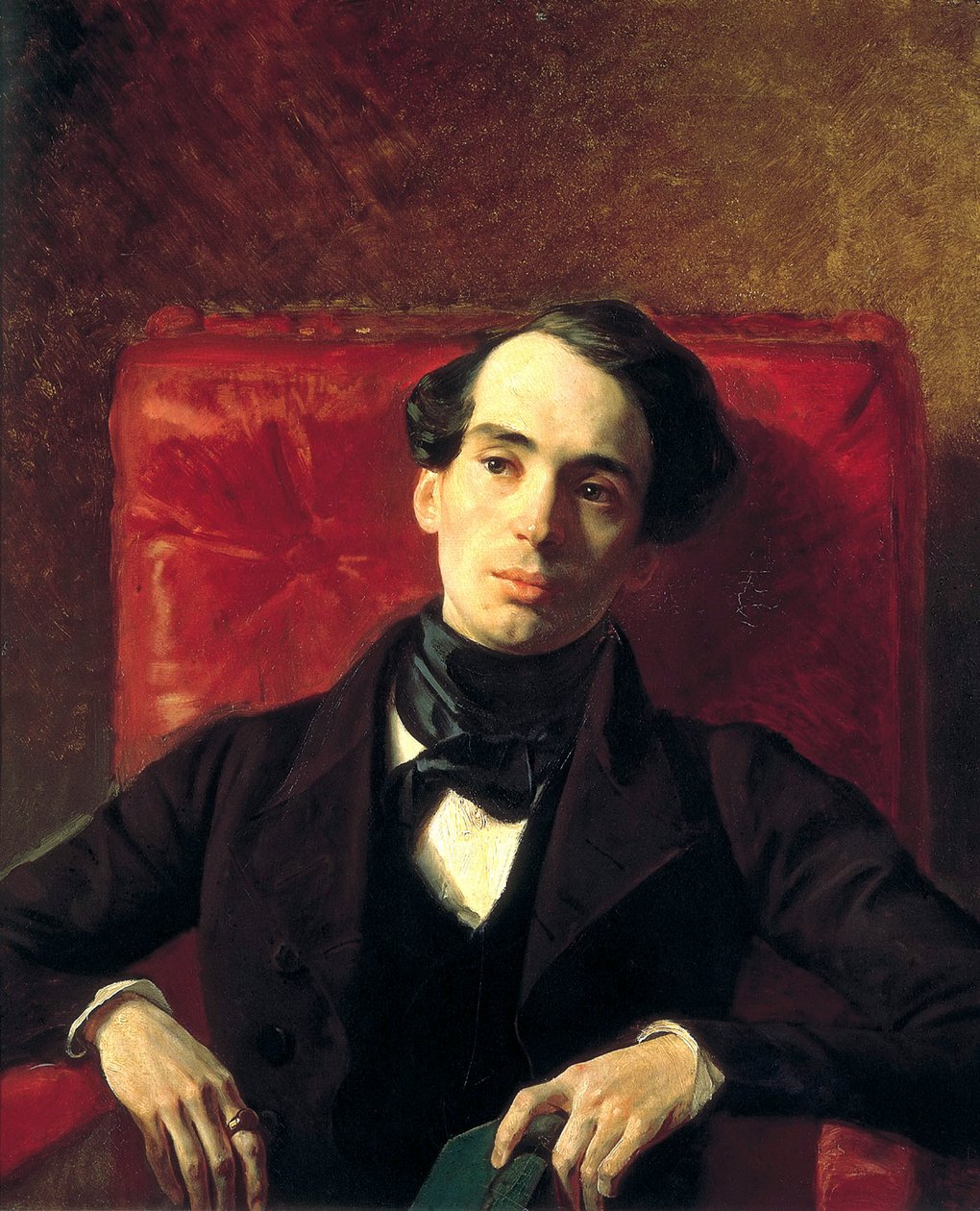 Retrato do autor Alexander Strugovshchikov, 1808-1878, 1840. de Antonio Molinari