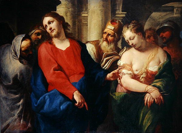 A Adúltera antes de Cristo (óleo sobre tela) de Antonio Molinari