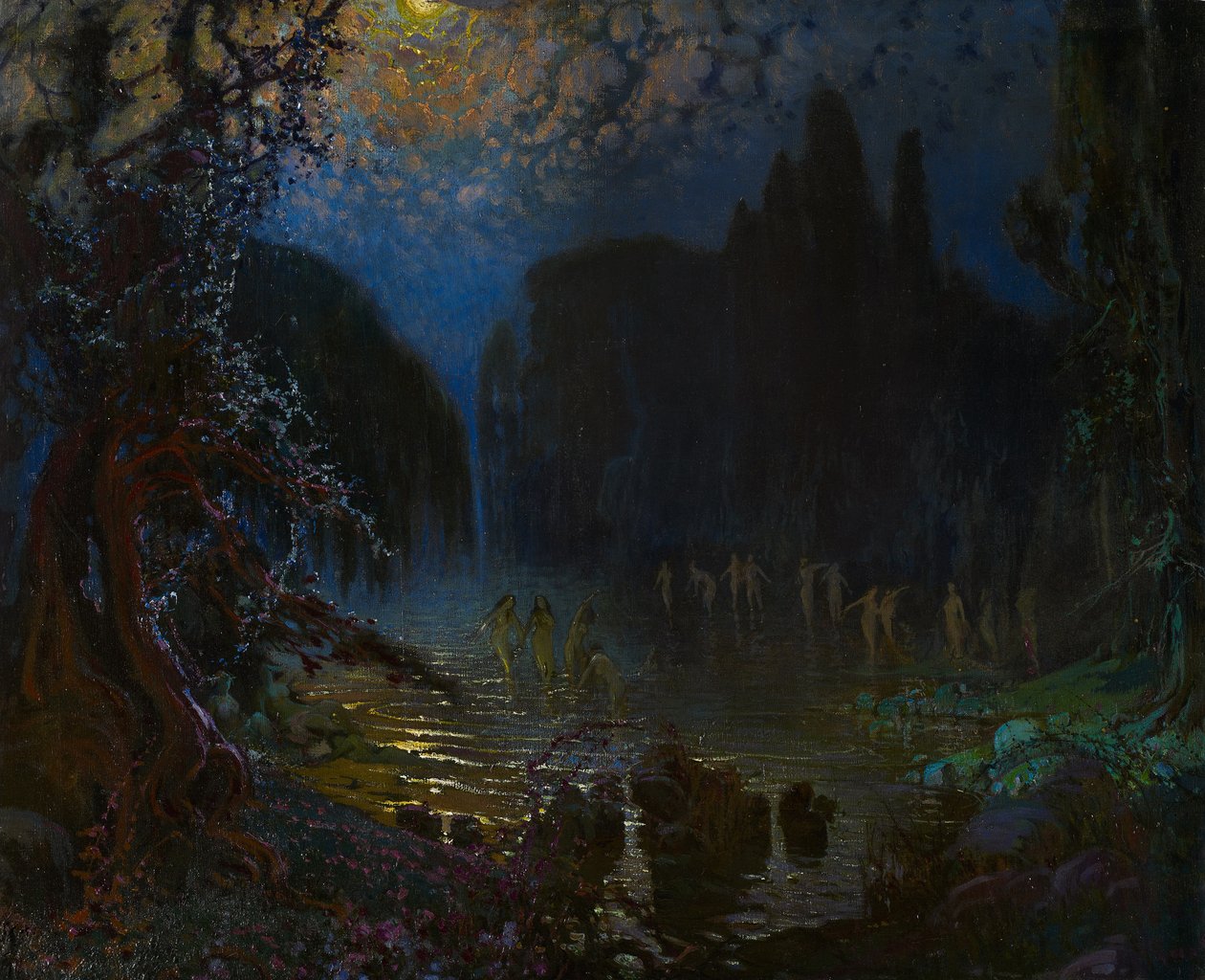 Banho das ninfas de Antonio Munoz Degrain