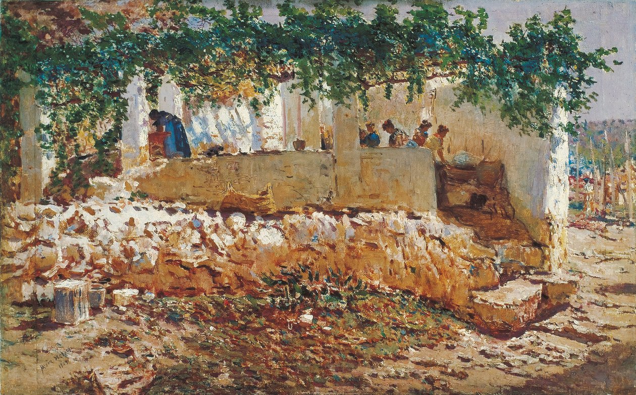 Washerwomen de Antonio Munoz Degrain