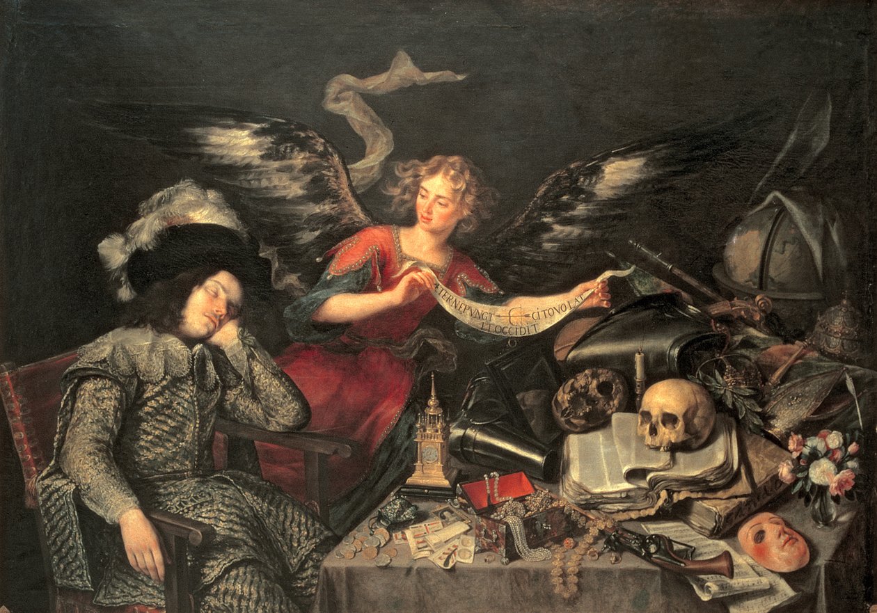 131-0058472 O Sonho do Cavalier (óleo sobre tela) de Antonio Pereda y Salgado