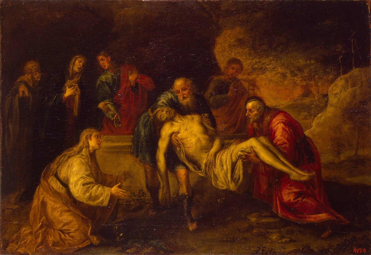 O sepultamento de Cristo, entre 1640 e 1650 de Antonio Pereda y Salgado de