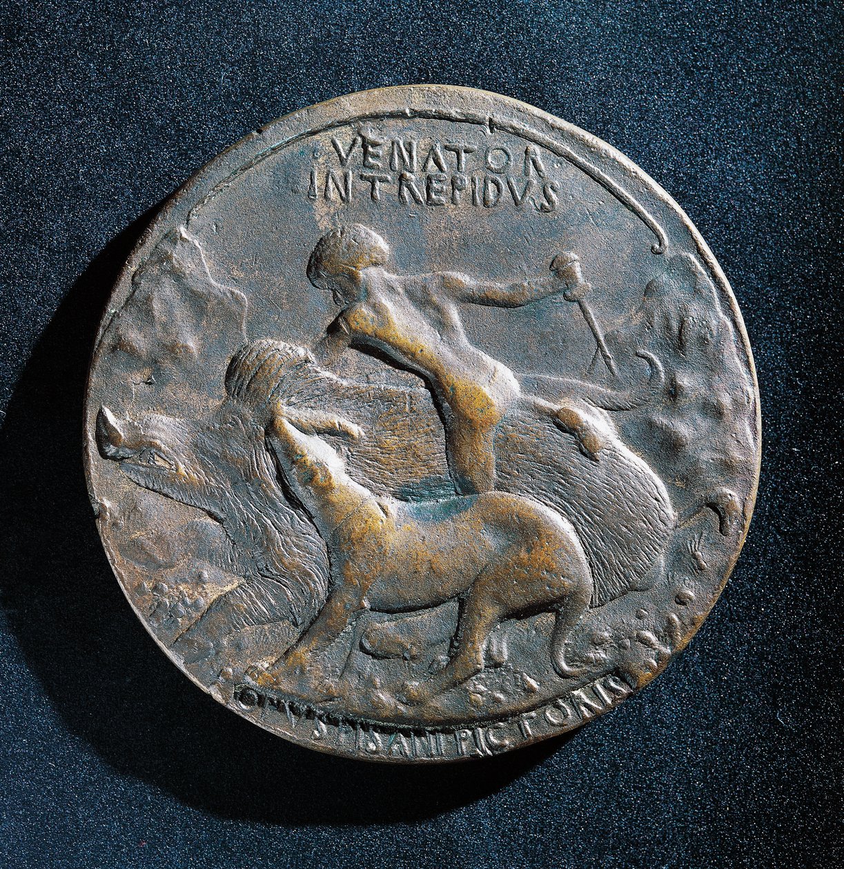 Medalha de bronze de Alfonso V de Aragão (1394-1458) de Antonio Pisanello