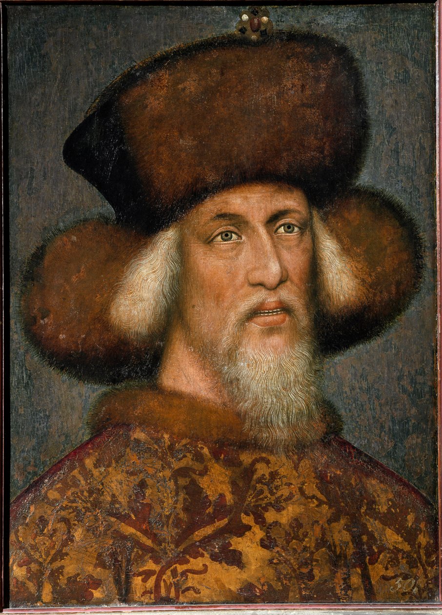 Retrato de Sigismundo I do Sacro Império de Antonio Pisanello