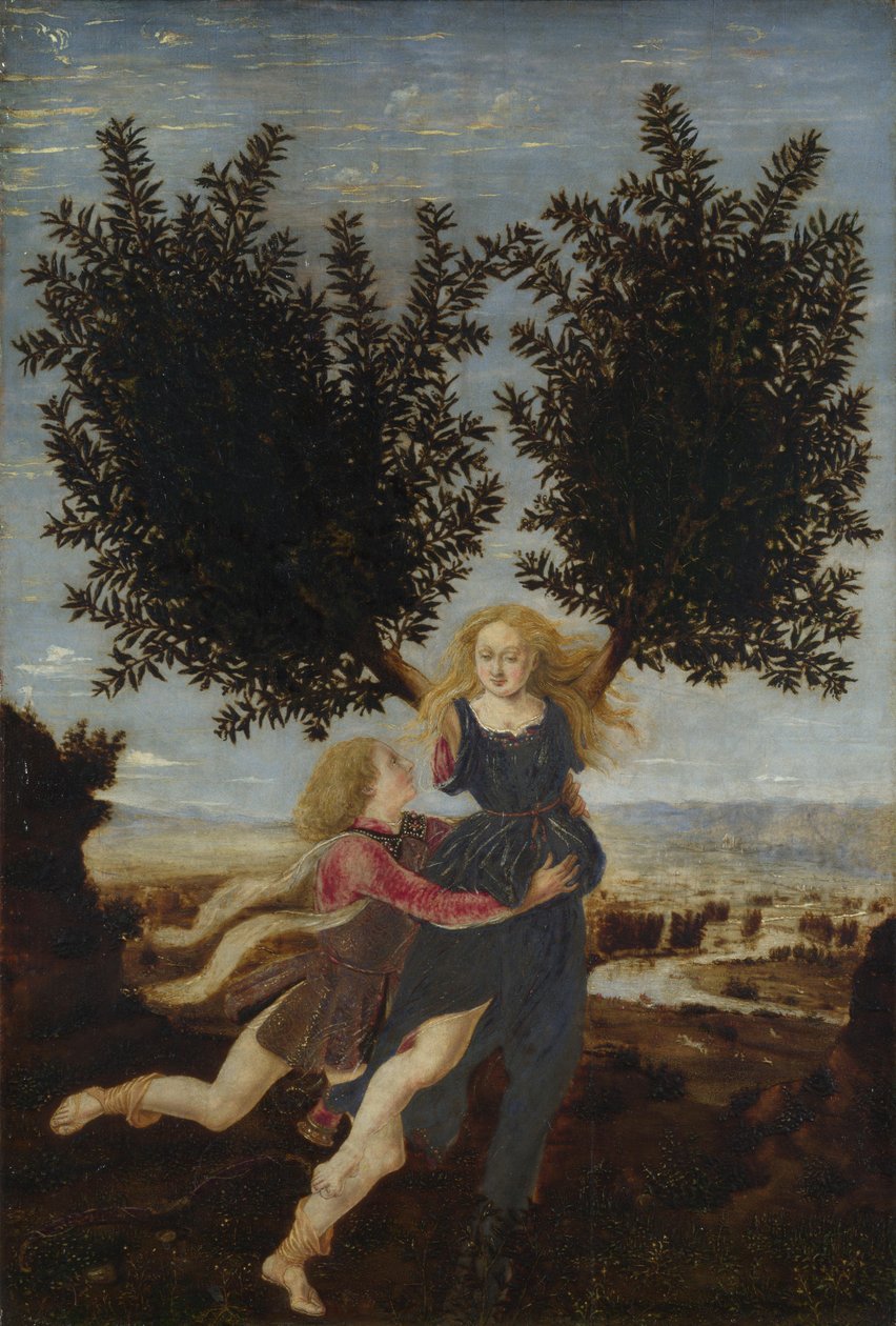Apollo e Daphne, ca. 1470-1480 de Antonio Pollaiuolo