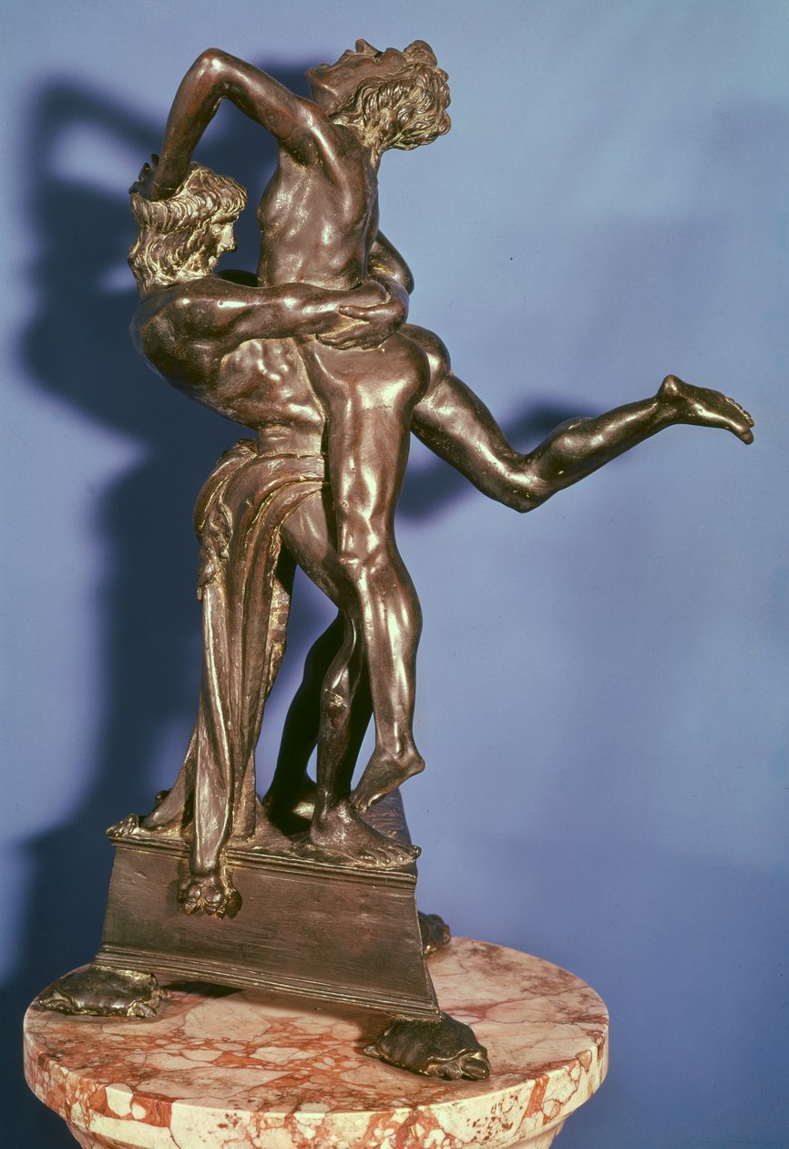 Hércules e Anteu, 1475 (bronze) (ver também 79920) de Antonio Pollaiuolo