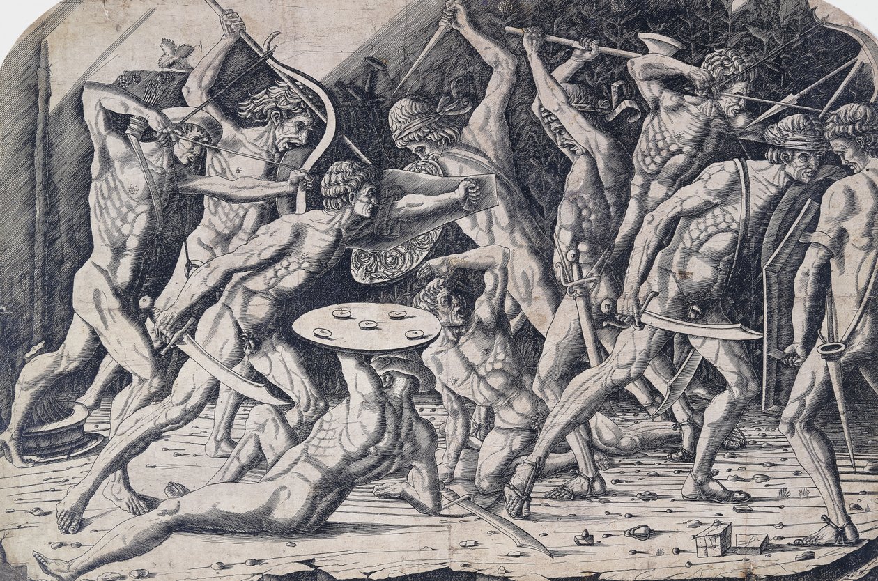 Hércules e os gigantes, c.1475-80 de Antonio Pollaiuolo