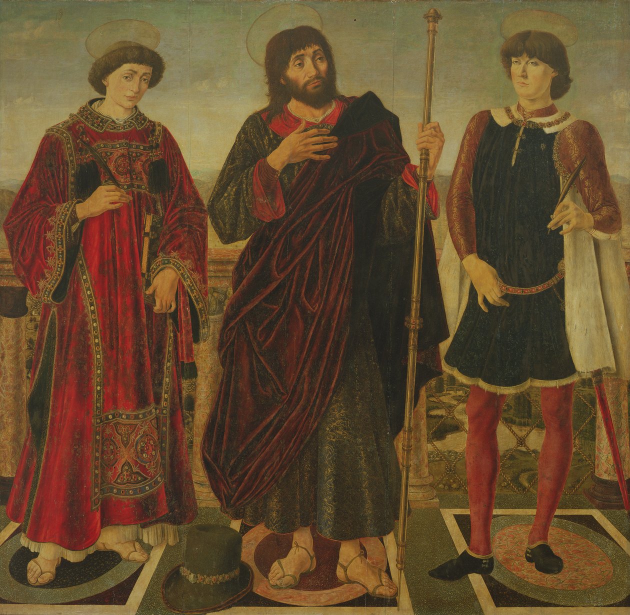 São Vicente, Tiago Maior e Eustáquio de Antonio Pollaiuolo