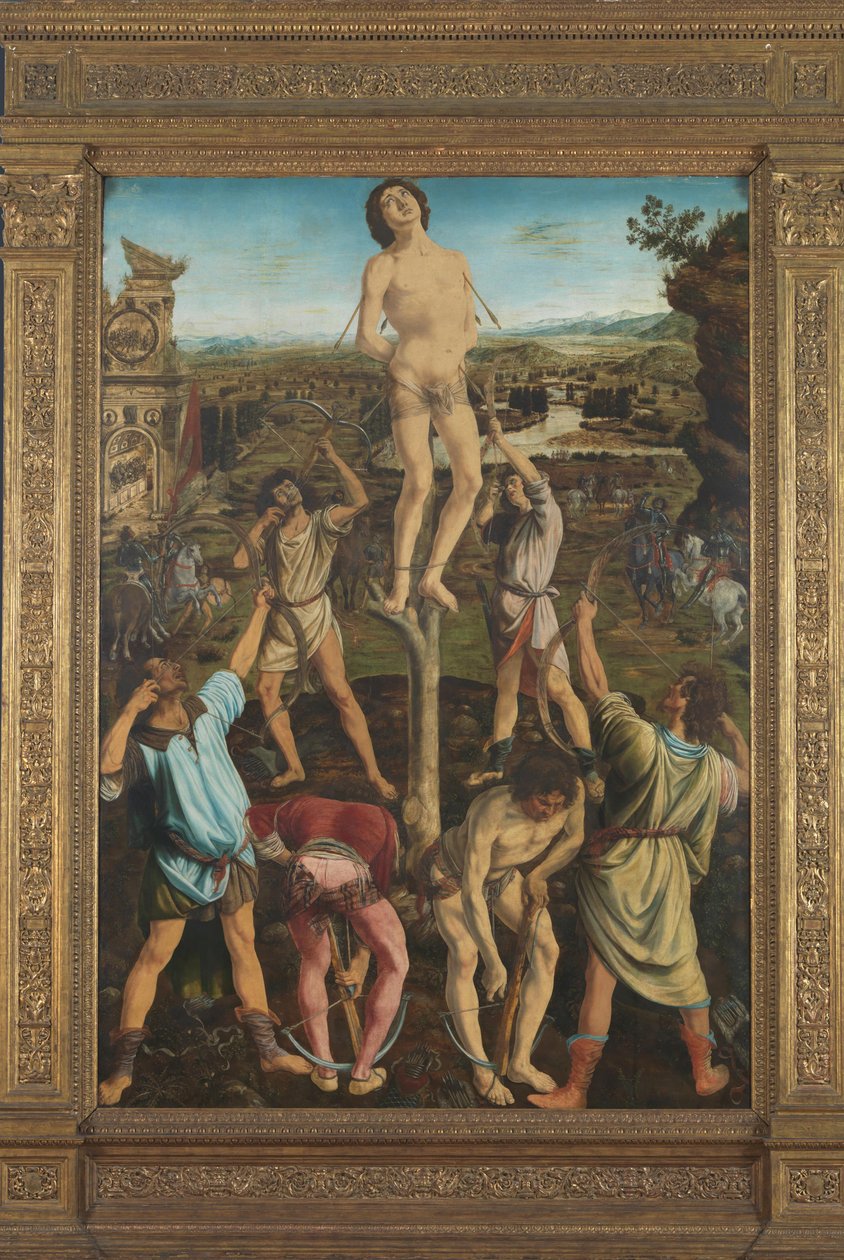 O martírio de São Sebastião, 1475 de Antonio Pollaiuolo