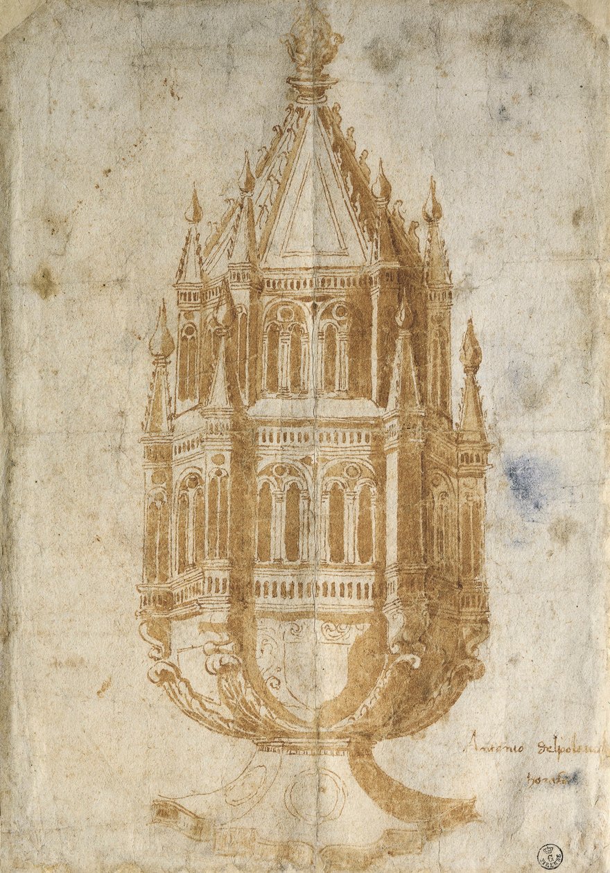 Thurible, desenho de Antonio Pollaiuolo