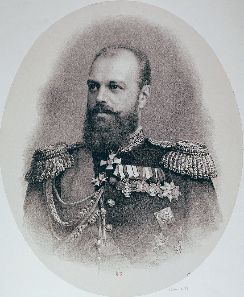 Rei Charles Albert no Porto (Turim) de Antonio Puccinelli