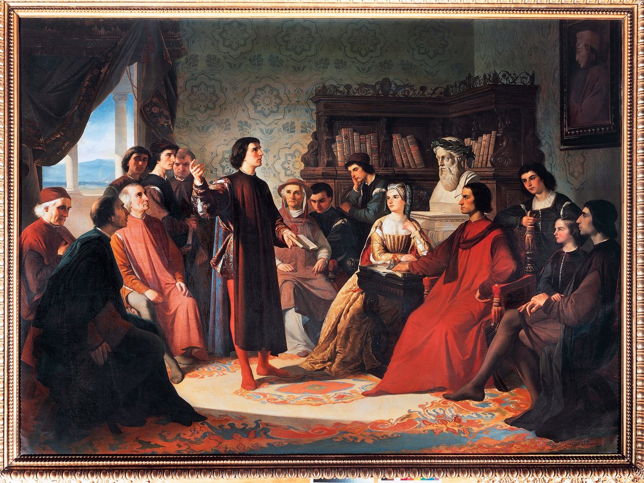 A Academia Neoplatônica Florentine de Antonio Puccinelli