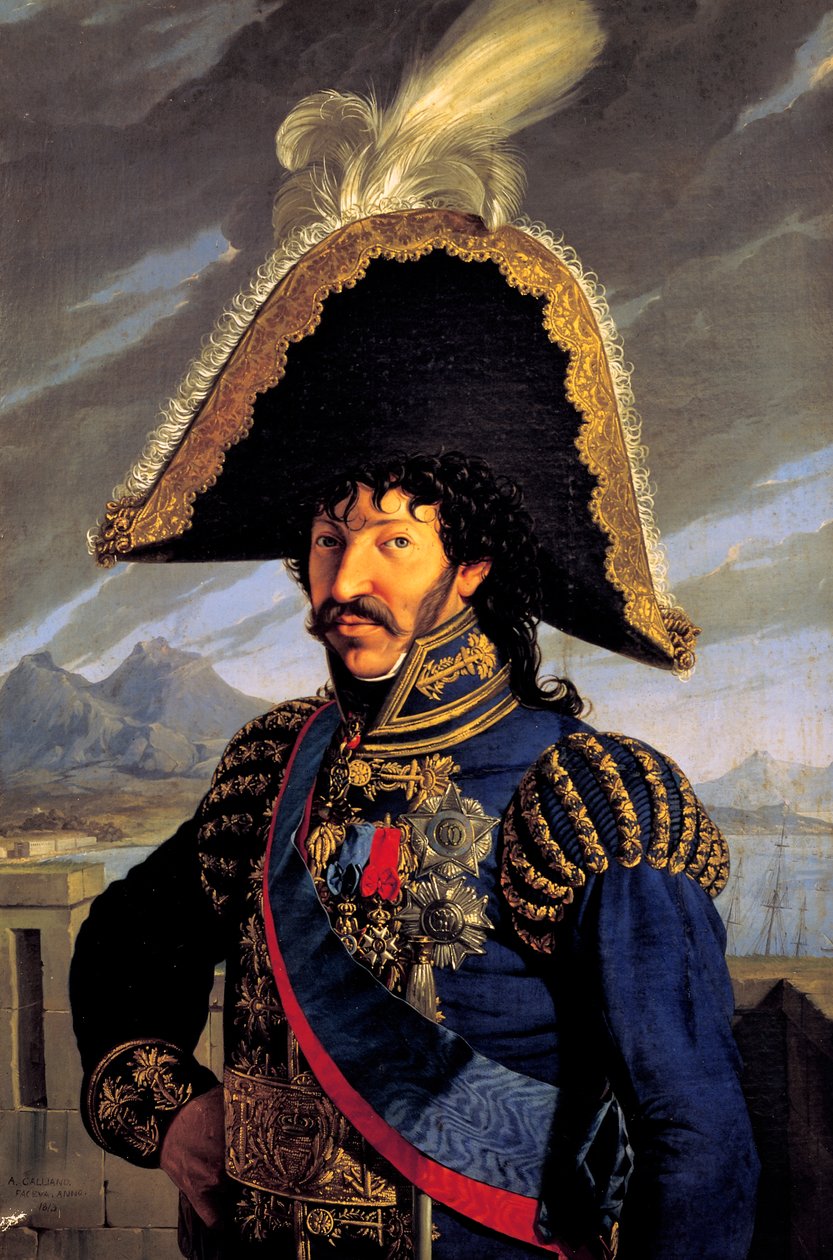 Retrato de Joachim Murat de Antonio Raffaele Callander