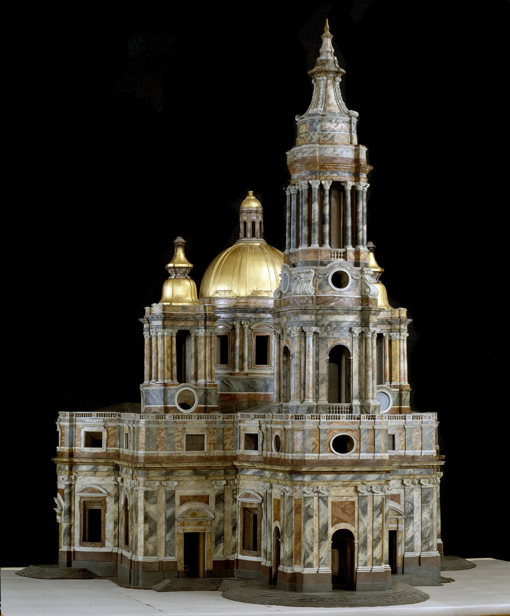 Maquete da Catedral de Santo Isaac da Dalmácia em São Petersburgo de Antonio Rinaldi