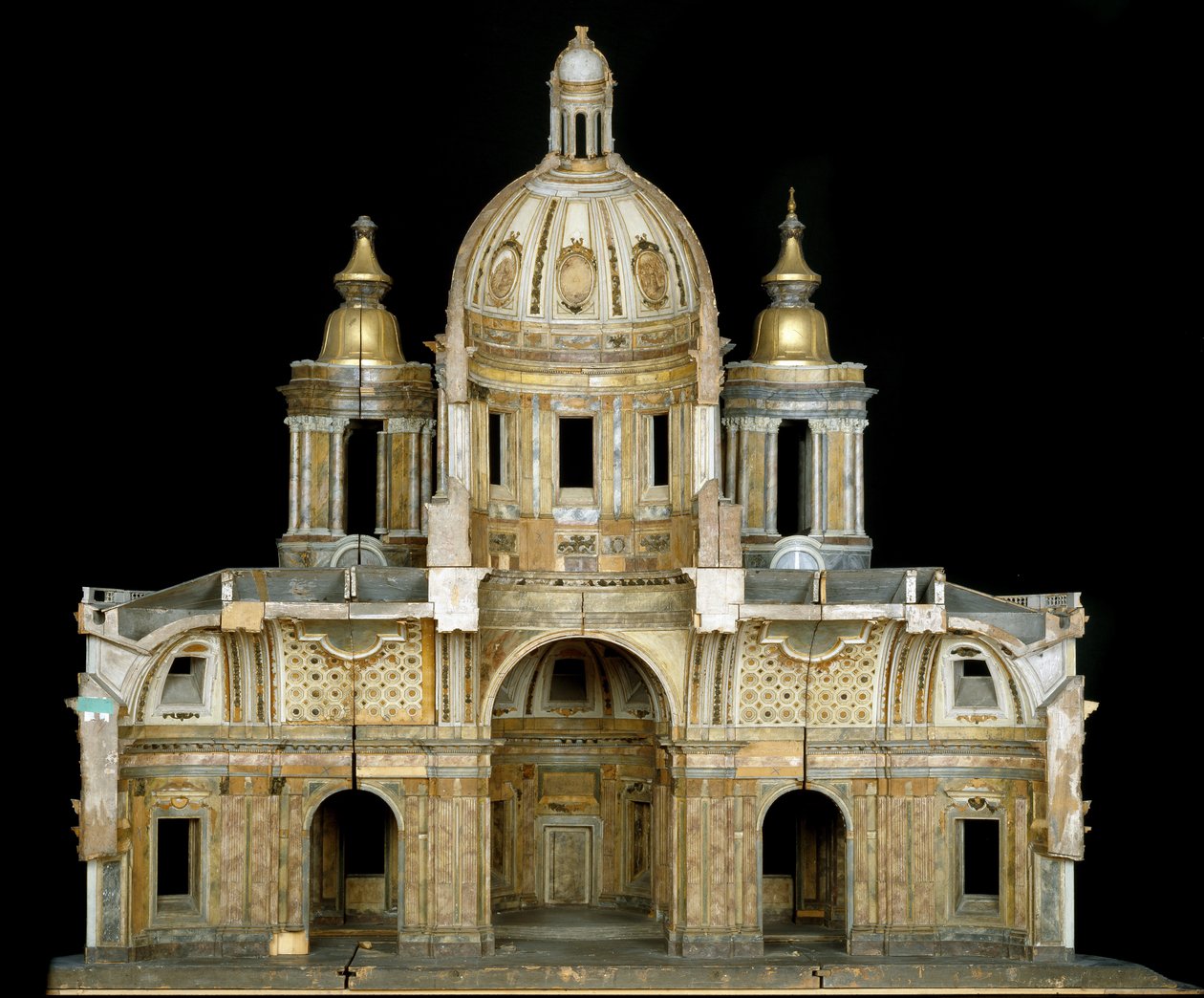 Modelo da Catedral de Santo Isaac da Dalmácia, em São Petersburgo, 1767-69 de Antonio Rinaldi
