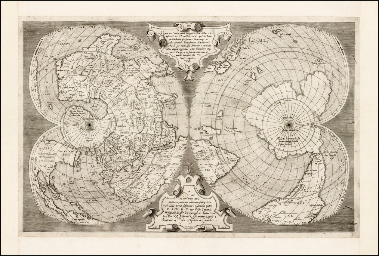 Mapa do Mundo de Antonio Salamanca 1550 de Antonio Salamanca