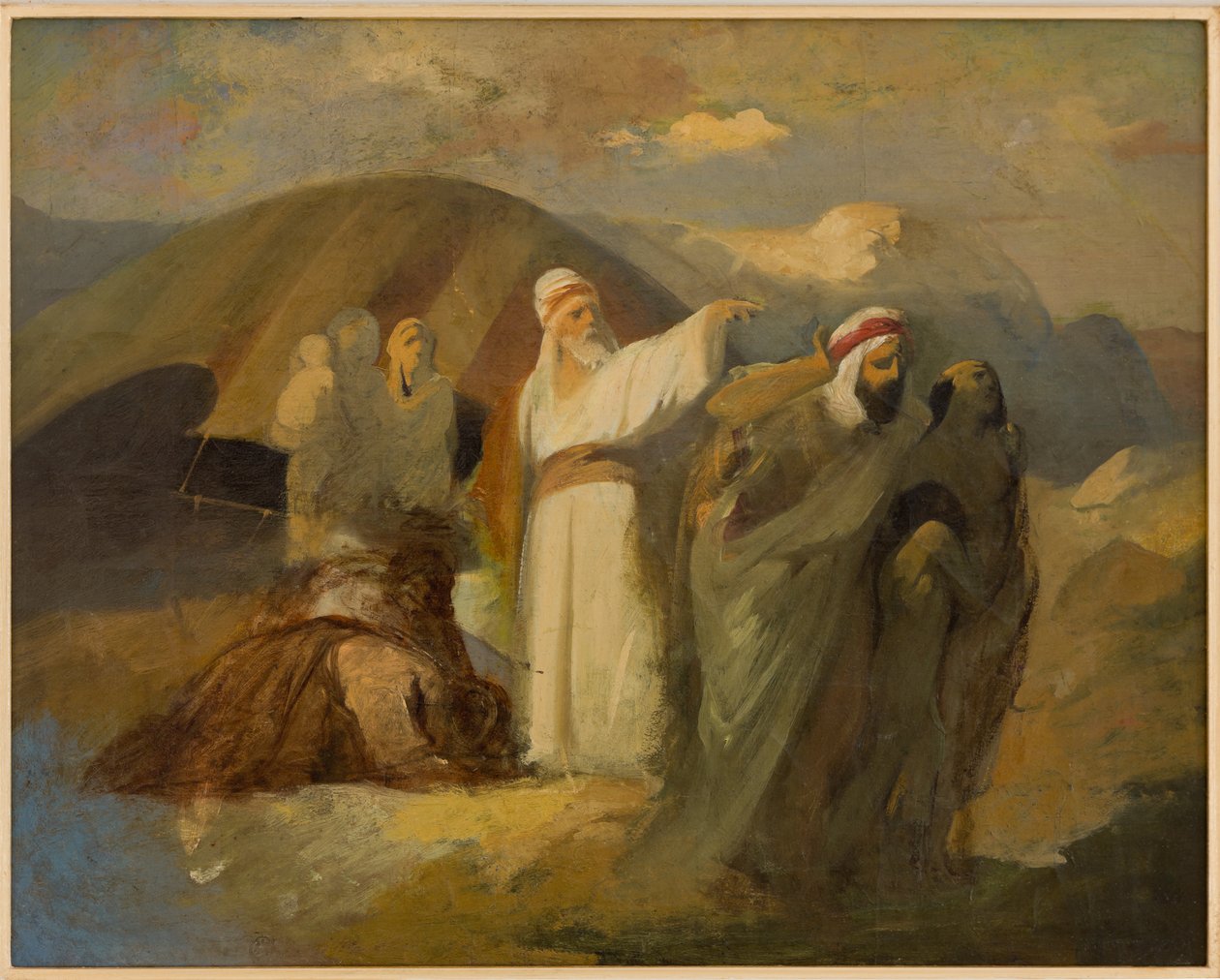 Cena bíblica (óleo sobre tela) de Antonio Simonazzi