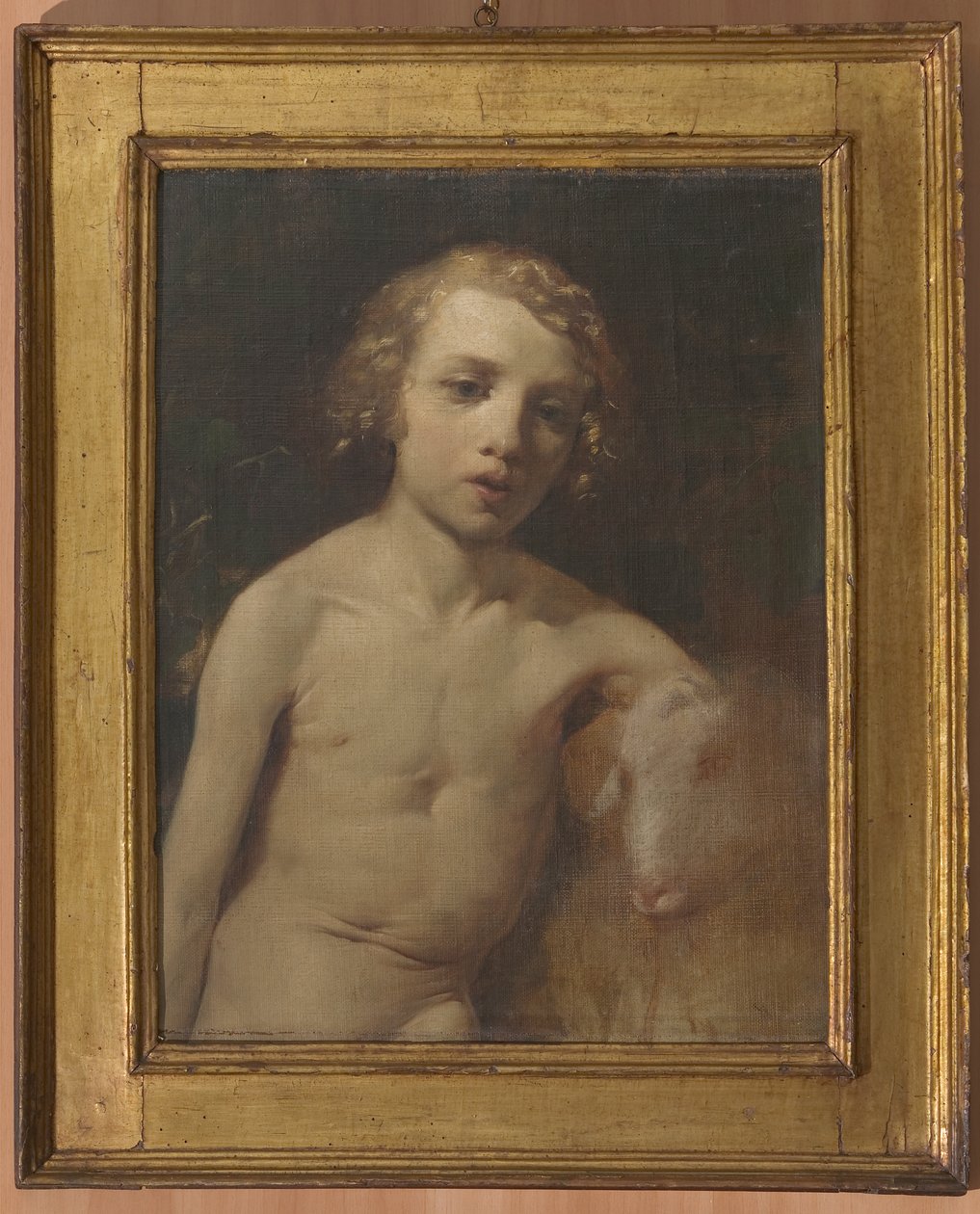 San Giovannino (Infant St. John) (óleo sobre tela) de Antonio Simonazzi