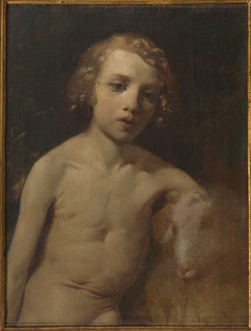 San Giovannino (Infant St. John) (óleo sobre tela) de Antonio Simonazzi