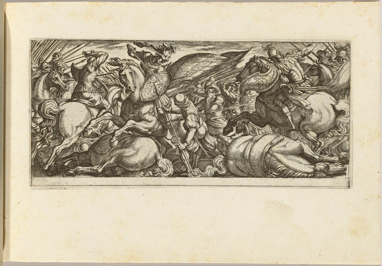 Batalha entre cavalaria e infantaria de Antonio Tempesta