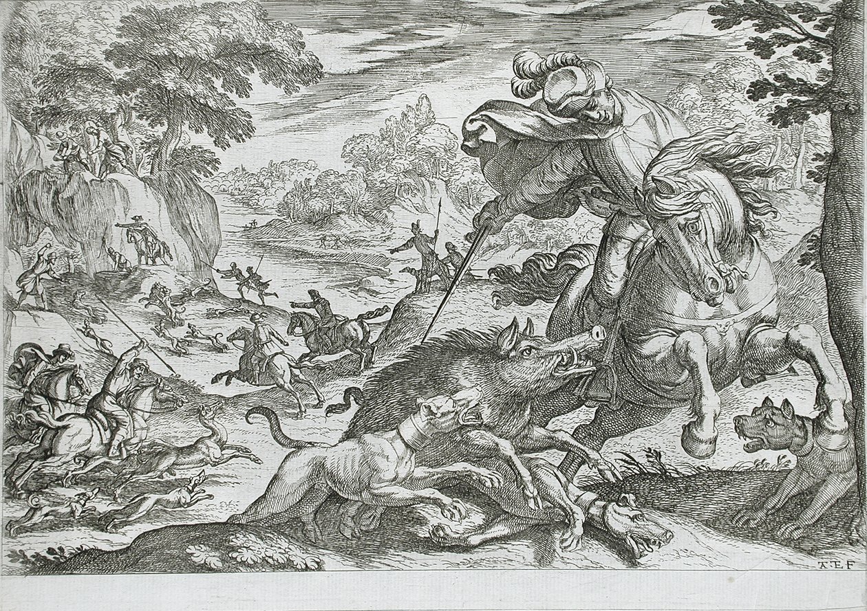Caça ao javali de Antonio Tempesta