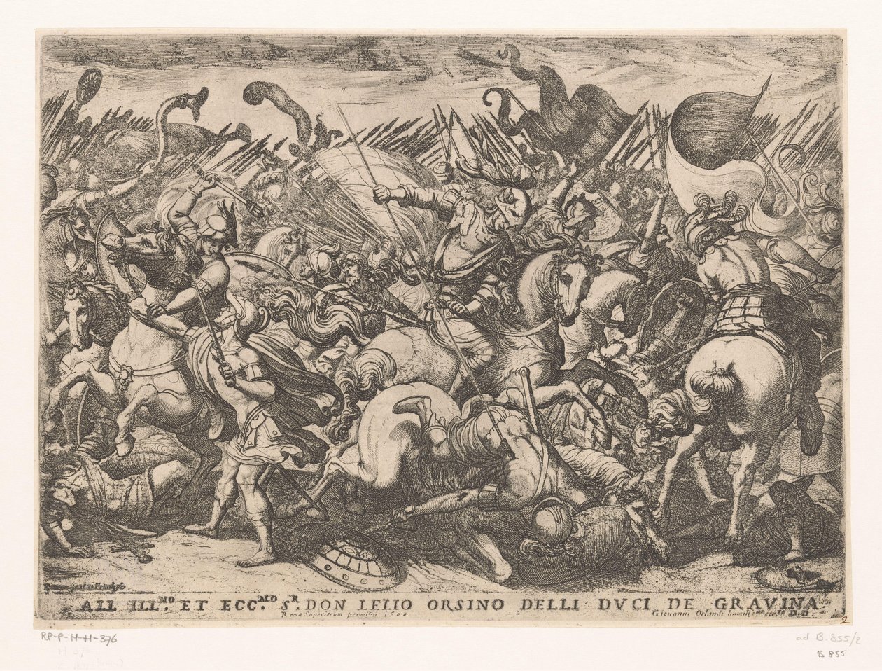 Cavalaria e infantaria em combate
Cenas de batalha (série 3) (título da série) de Antonio Tempesta