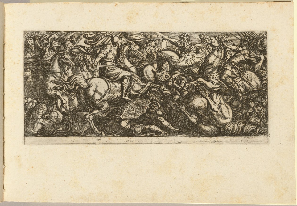 Carga de Cavalaria com Soldados e Cavalos Pisados de Antonio Tempesta