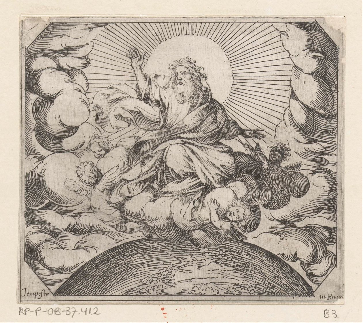 Deus separa a terra da água
Criação (título da série) de Antonio Tempesta
