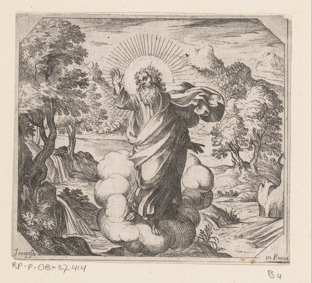 Deus cria plantas e árvores Criação (título da série) de Antonio Tempesta