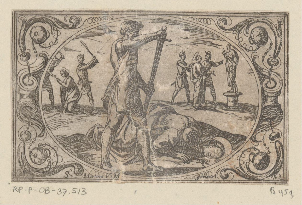 H. Martina Romeinse martelaressen (título da série) Imagini di moltes vergini Rom in martyrdom (título da série) de Antonio Tempesta