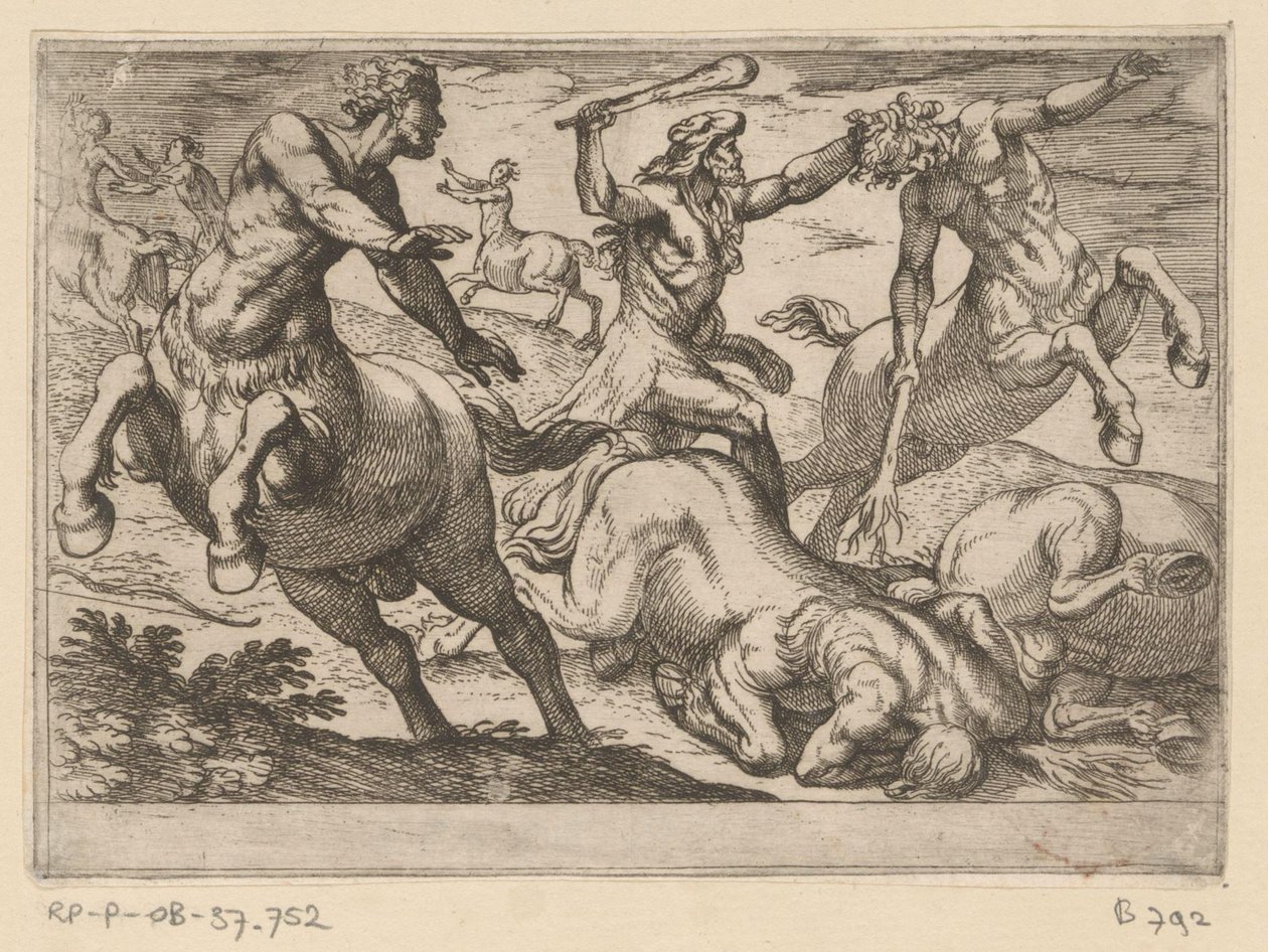 Hércules e os Centauros Os Doze Trabalhos de Hércules (título da série) de Antonio Tempesta