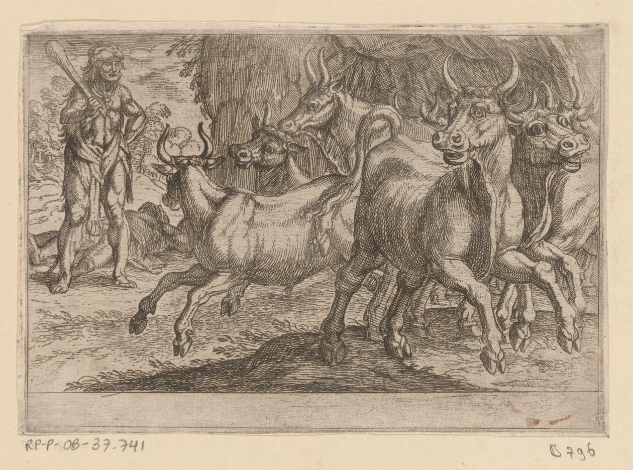 Hércules e o gado de Geryon
As doze obras de Hércules (título da série) de Antonio Tempesta