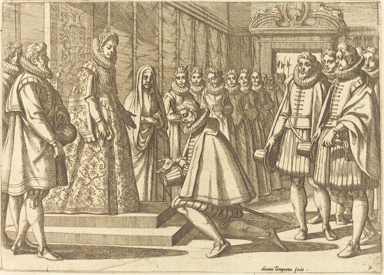 Filipe de Espanha Antes de Margarida da Áustria de Antonio Tempesta