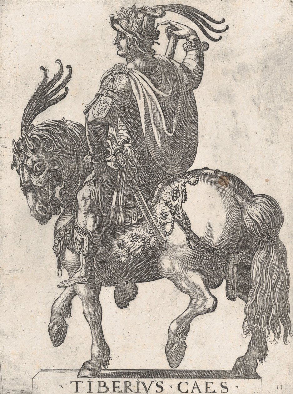 Gravura 3: Imperador Tibério a Cavalo, de 