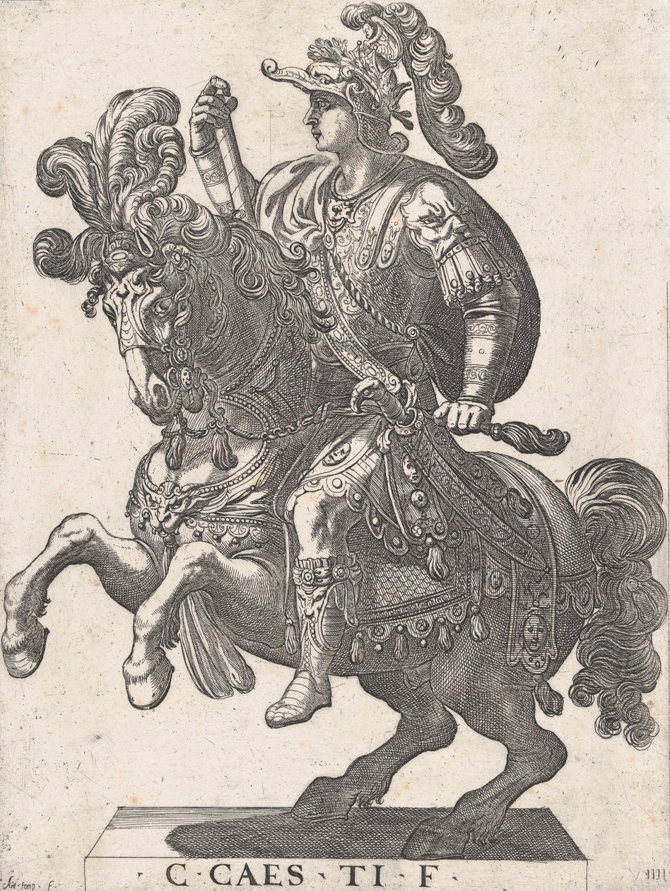 Gravura 4: Imperador Caio a Cavalo, de 