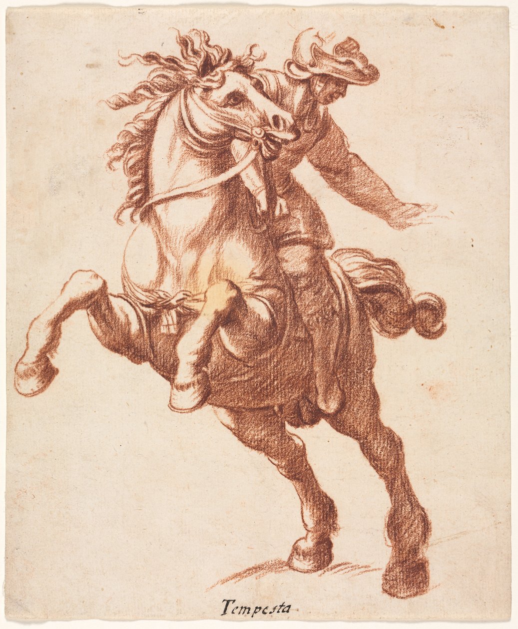 Criação de Cavalos e Cavaleiros, c. 1600 de Antonio Tempesta