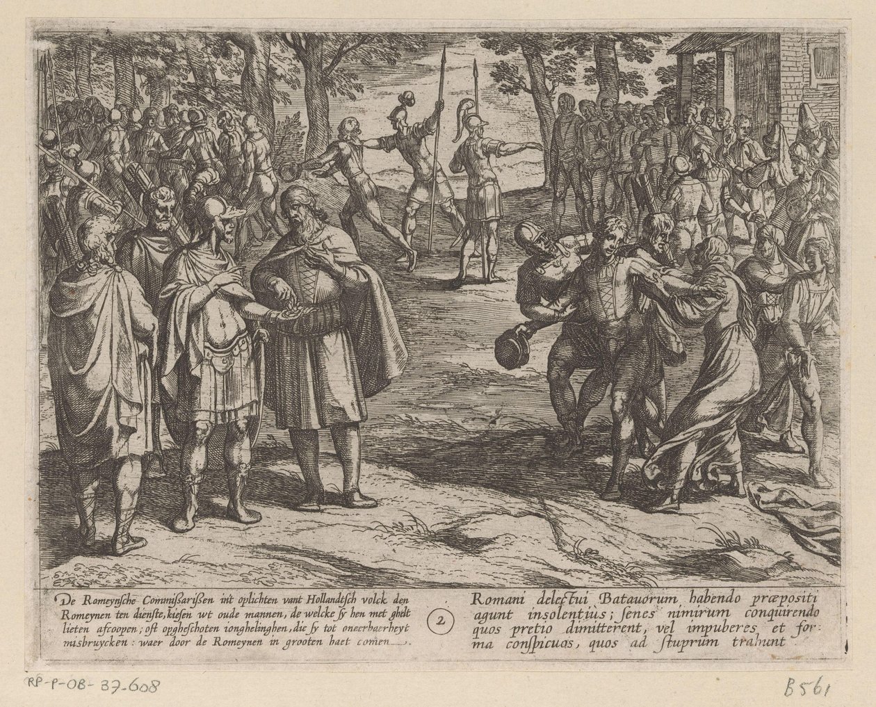 Os romanos compram jovens holandeses a anciãos holandeses
As guerras Batavianas contra os Romanos (título da série)
Batavorum cum Romanis Bellum (título da série) de Antonio Tempesta