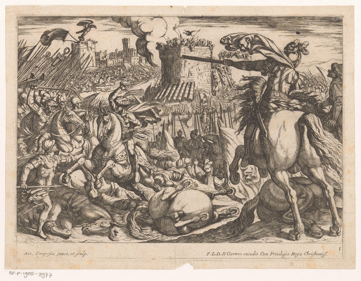 luta equestre de Antonio Tempesta
