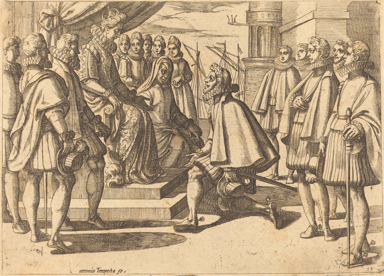 Duque espanhol antes de Margaret da Áustria de Antonio Tempesta