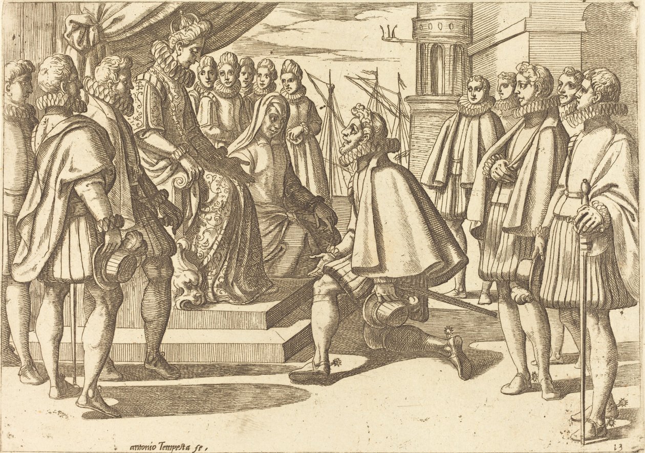 Duque espanhol antes de Margaret da Áustria de Antonio Tempesta
