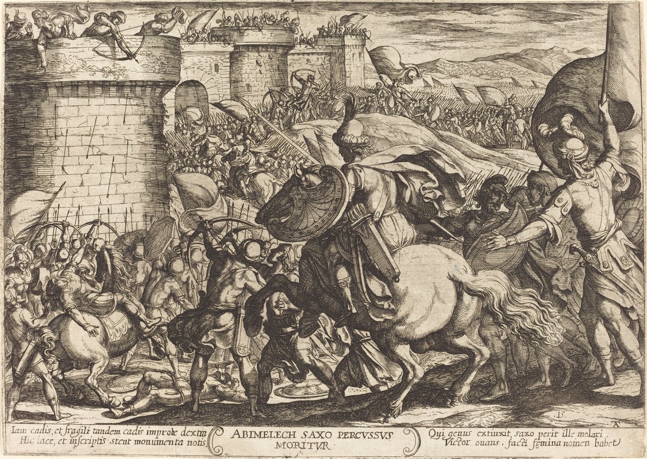 A Morte de Abimeleque de Antonio Tempesta