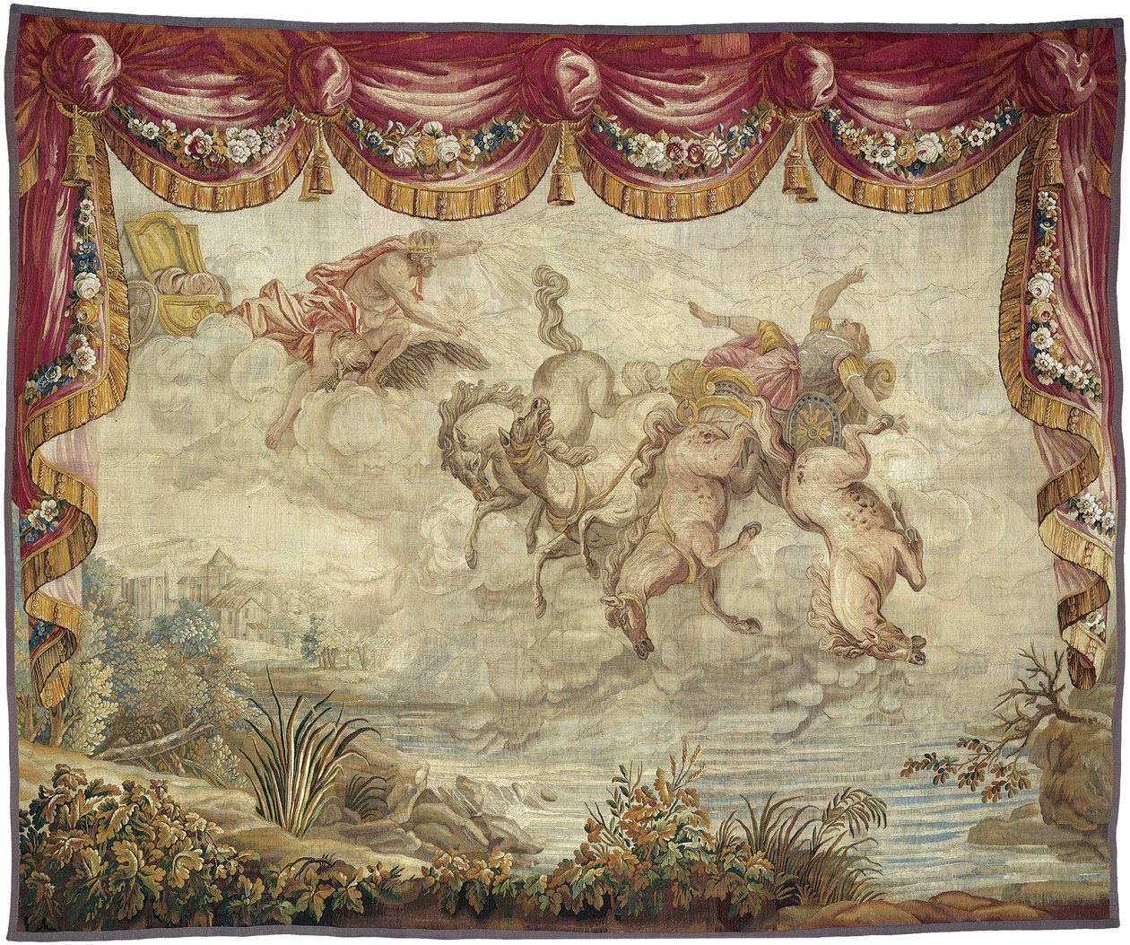 A queda de Phaeton, depois de 1776 de Antonio Tempesta
