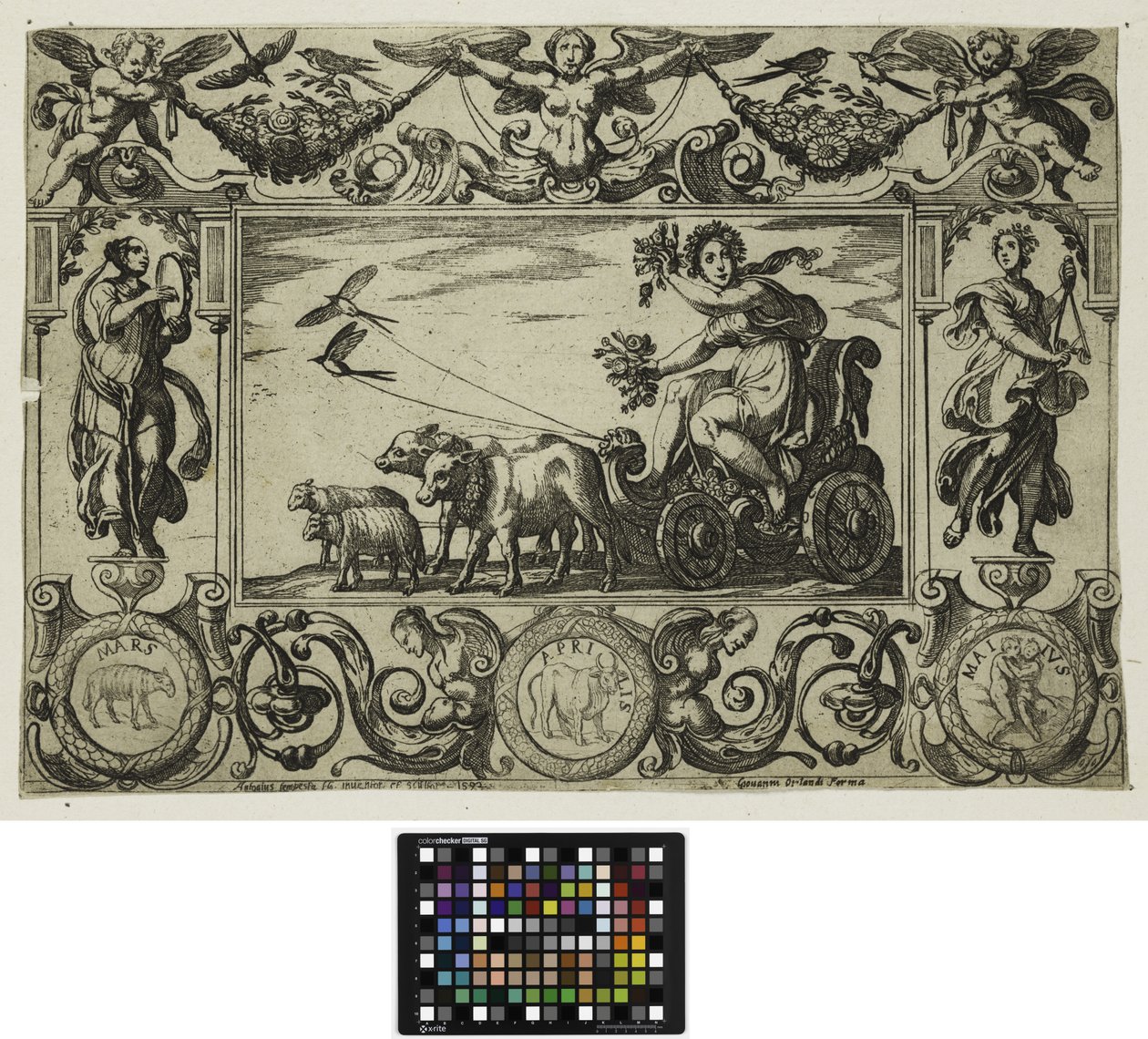 As Quatro Estações: Primavera de 1592 de Antonio Tempesta