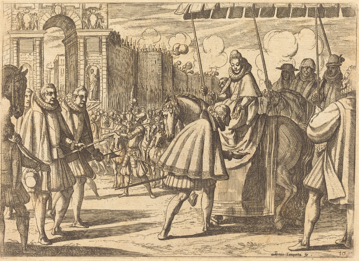 Entrada Triunfal de Margarida da Áustria de Antonio Tempesta