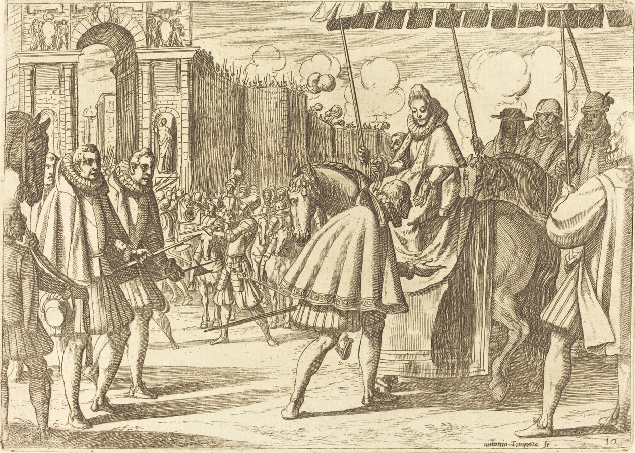Entrada Triunfal de Margarida da Áustria de Antonio Tempesta